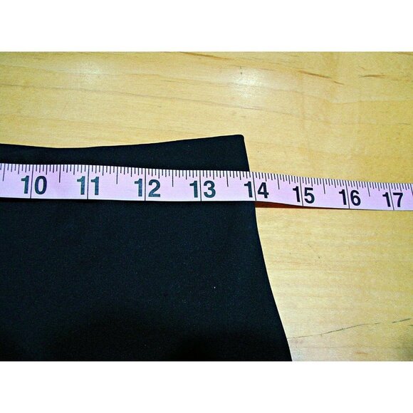 Zyia Active Womens Black Elastic Waist Flat Front Skinny Ankle Leggings Sz 8-10 - Picture 4 of 10